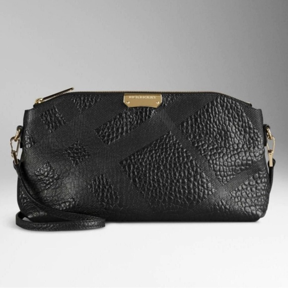 Burberry Handbags - Burberry Black Grain Leather Chichester Purse